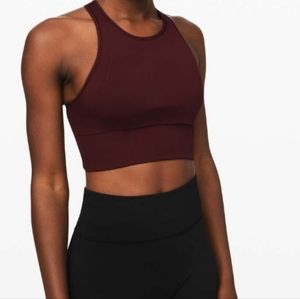 Lululemon Ebb To train Bra size 6 Garnet